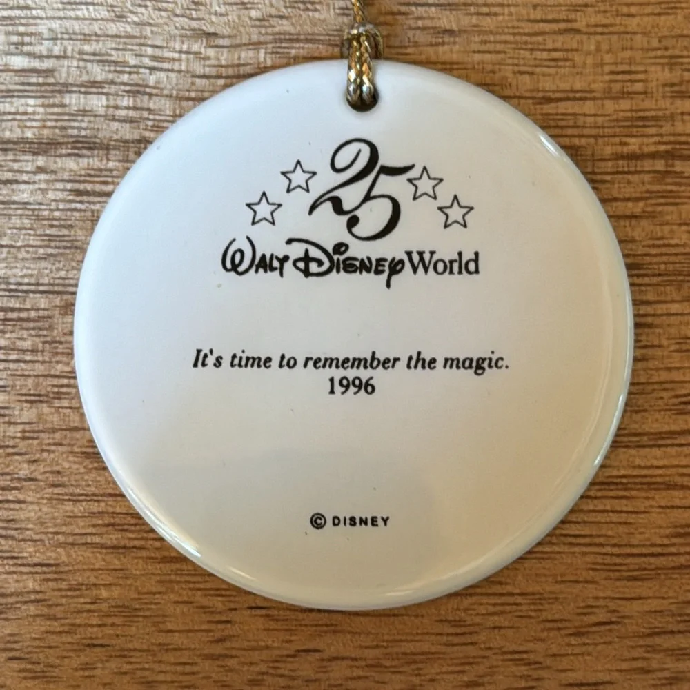 Vintage 1996 Disney 25 Years Ornament Porcelain - Picture 3 of 3